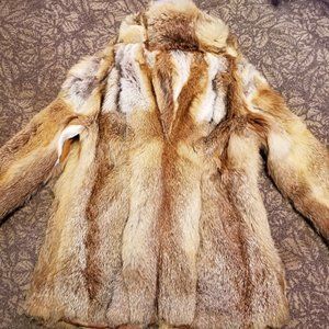 Genuine Red Fox Fur Coat Vintage